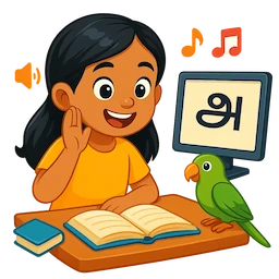 Pick a Tamil activity template illustration